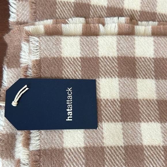 Hat Attack The Check Scarf In Blush - Picture 5 of 5